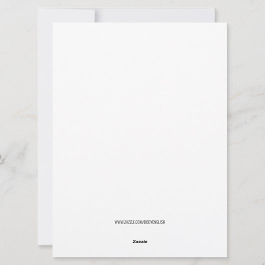 Modernes, stylisches Foto Feiertagskarte (Rückseite)