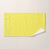 Modernes, stylisches Gelb- und Grau-Monogramm Badhandtuch Set (Handtuch)