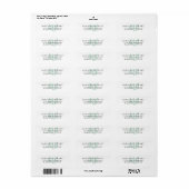 Modernes, stylisches Mint Green Brush Script Monog (Vorne)