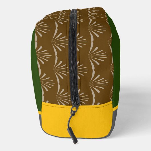 Modernes, stylisches Monogram Green Waschbeutel (Rechts)