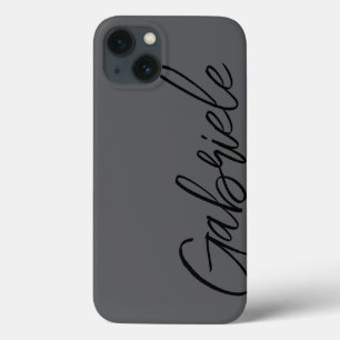 Modernes, stylisches Script Black Monogram Case-Mate iPhone Hülle