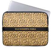Modernes, stylisches Wildtiger-Muster Laptopschutzhülle (Vorderseite)