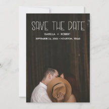 Modernes STYLISH-Foto Save the Date personalisiert