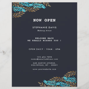 Modernes Stylist Black Gold Business Flyer