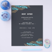 Modernes Stylist Black Gold Business Flyer (Einzeln)