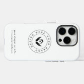 Modernes Stylist mit bearbeitbarem Logo und Text Case-Mate iPhone Hülle (Rückseite (Horizontal))