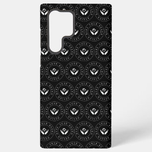 Modernes Stylist mit bearbeitbarem Logo und Text Samsung Galaxy Hülle