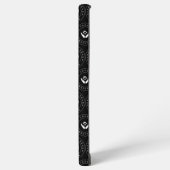 Modernes Stylist mit bearbeitbarem Logo und Text Samsung Galaxy Hülle (Linke Seite)