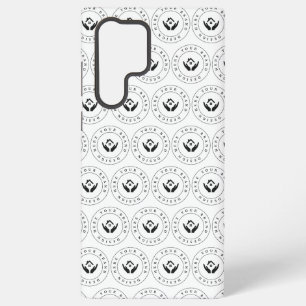 Modernes Stylist mit bearbeitbarem Logo und Text Samsung Galaxy Hülle