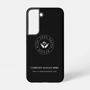 Modernes Stylist mit bearbeitbarem Logo und Text Samsung Galaxy Hülle