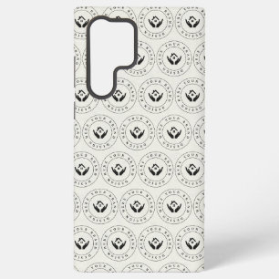 Modernes Stylist mit bearbeitbarem Logo und Text Samsung Galaxy Hülle
