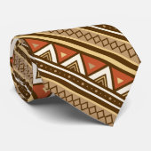 Modernes südwestliches geometrisches, Brown, TAN Krawatte (Gerollt)