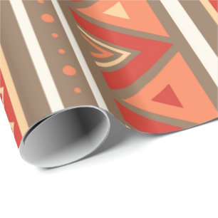 Modernes südwestliches geometrisches, Taupe u. Geschenkpapier