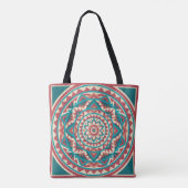 Modernes Südwestmandala Tasche (Rückseite)