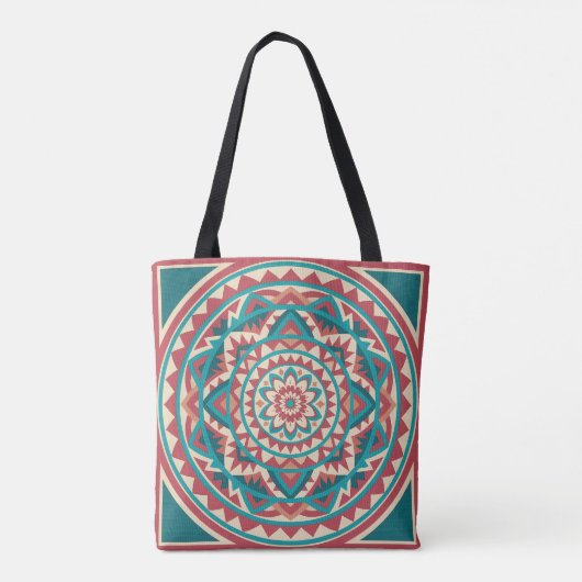 Modernes Südwestmandala Tasche (Rückseite)