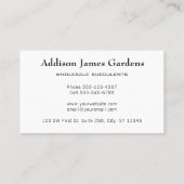 Modernes Sukkulturelles Kinderzimmer "Grüne Botani Visitenkarte (Rückseite)