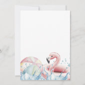 Modernes Summer Birthday Pool Party Einladung (Rückseite)