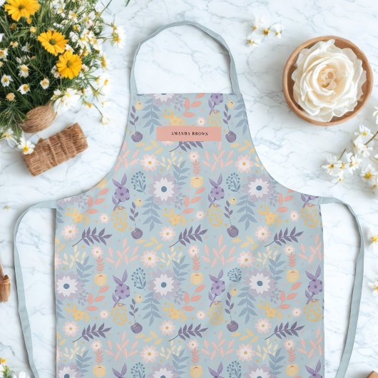 Modernes Summer Blue Stilvolle Chic Trendy Schürze