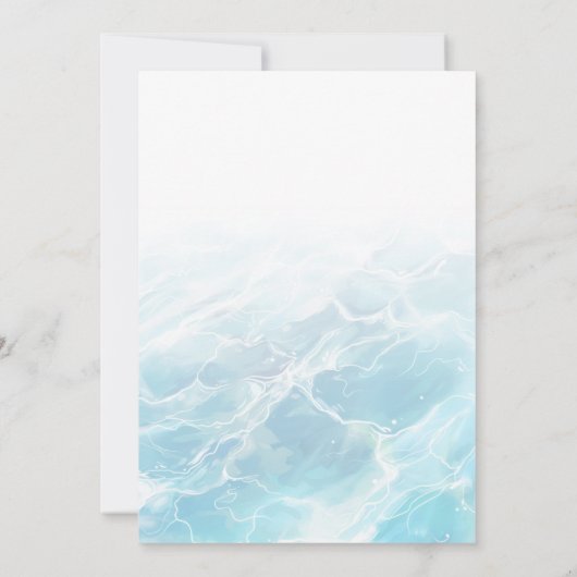 Modernes Summer Pool Party Geburtstag Einladung (Rückseite)