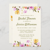 Modernes Summer Watercolor Brautparty Einladung (Vorne/Hinten)