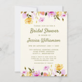 Modernes Summer Watercolor Brautparty Einladung (Vorderseite)