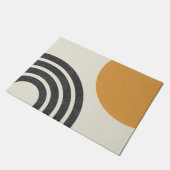 Modernes Sun & Rainbow Fußmatte (Schrägansicht)