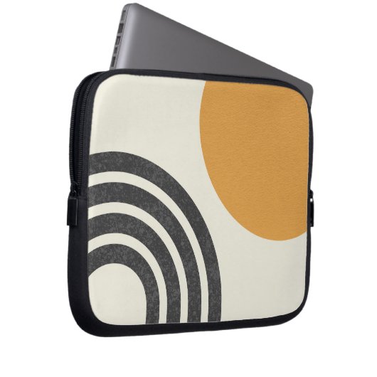 Modernes Sun & Rainbow Laptopschutzhülle (Vorne Rechts)