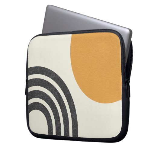 Modernes Sun & Rainbow Laptopschutzhülle (Vorderseite Links)