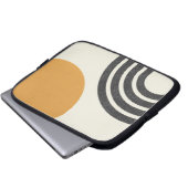 Modernes Sun & Rainbow Laptopschutzhülle (Vorne Knopf)