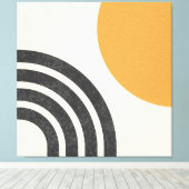 Modernes Sun & Rainbow Leinwanddruck (Insitu (Holzboden))