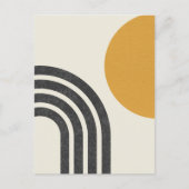 Modernes Sun & Rainbow Postkarte (Vorderseite)