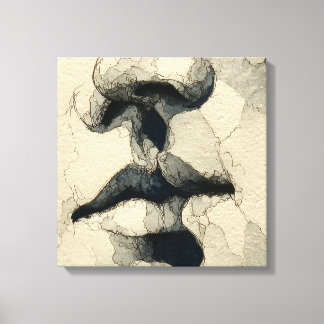 Modernes surrealistisches Porträt | Fragmentierte Leinwanddruck