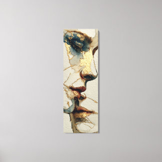 Modernes surrealistisches Porträt | Fragmentierte Leinwanddruck
