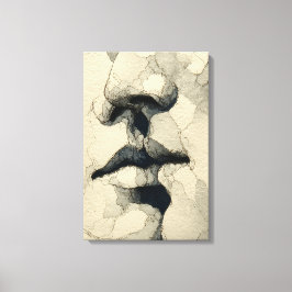 Modernes surrealistisches Porträt | Fragmentierte  Leinwanddruck
