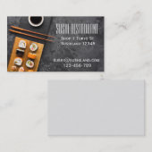 Modernes Sushi-Restaurant oder Catering-Business Visitenkarte (Vorne/Hinten)