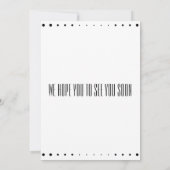 Modernes Sweet 16 Einladung (Rückseite)