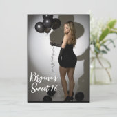 Modernes Sweet-Modern-Sweet-Foto 16 Einladung (Stehend Vorderseite)