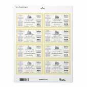 Modernes Sweet Vanilla Scented Soy Candle Label (Vorne)