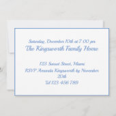 Modernes Sylvester-Party mit anpassbarer Typografi Einladung (Rückseite)