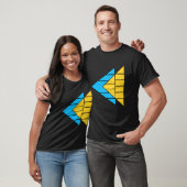 Modernes T-Shirt mit geometrischem Pfeil-Muster (Unisex)