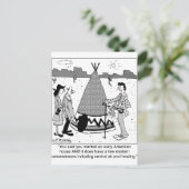 Modernes T-Shirt Pee verfügt über Zentralheizung u Postkarte (Stehend Vorderseite)