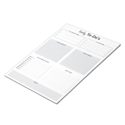 Modernes, tägliches Verzeichnis für Notepad Notizblock (angewinkelt)