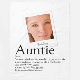 Modernes Tante Tuntie Definition Foto Fleecedecke