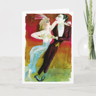 Modernes Tanzkollegen von Otto Dix Karte