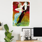 Modernes Tanzkollegen von Otto Dix Poster (Heimbüro)