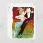 Modernes Tanzkollegen von Otto Dix Postkarte (Vorne/Hinten)