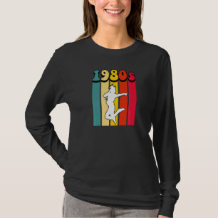 Modernes Tanzretro der 80er Jahre Vintag zurück zu T-Shirt