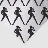 Modernes Tanzsilber Seidenpapier (Ausschnitt)