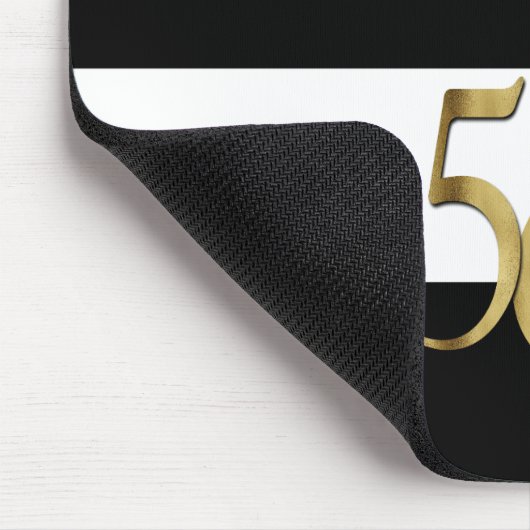 Modernes Tanztempozähler- und Stripmuster Mousepad (Ecke)