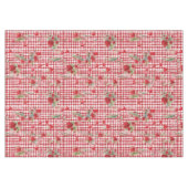 Modernes Tartan Rotherz Muster Tischdecke (Vorderseite (Horizontal))